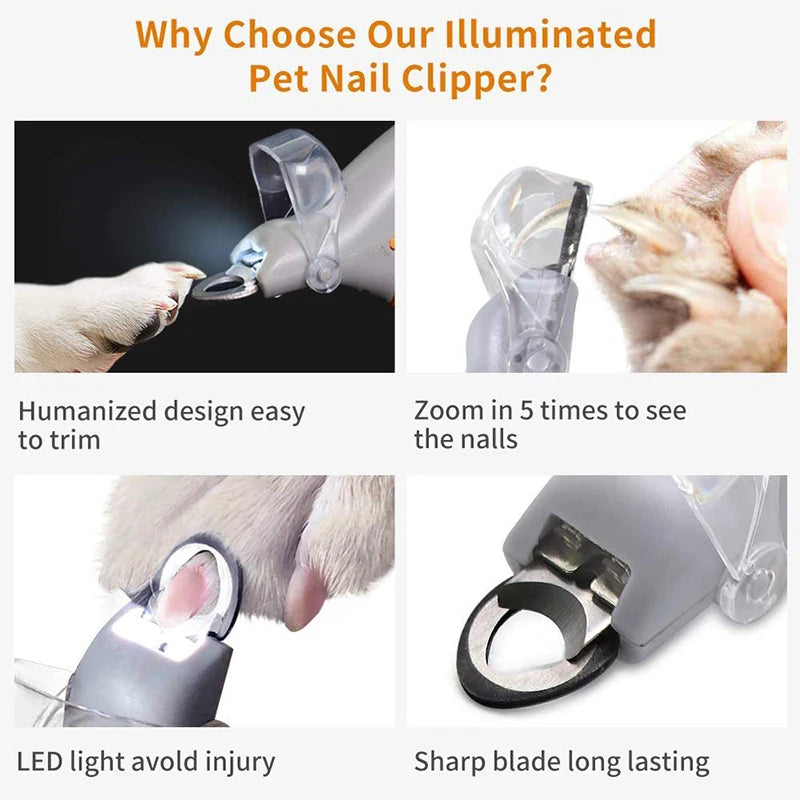 Professional LED Pet Nail Clippers